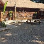 De entree van het park