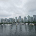Uitzicht over de skyline van Vancouver